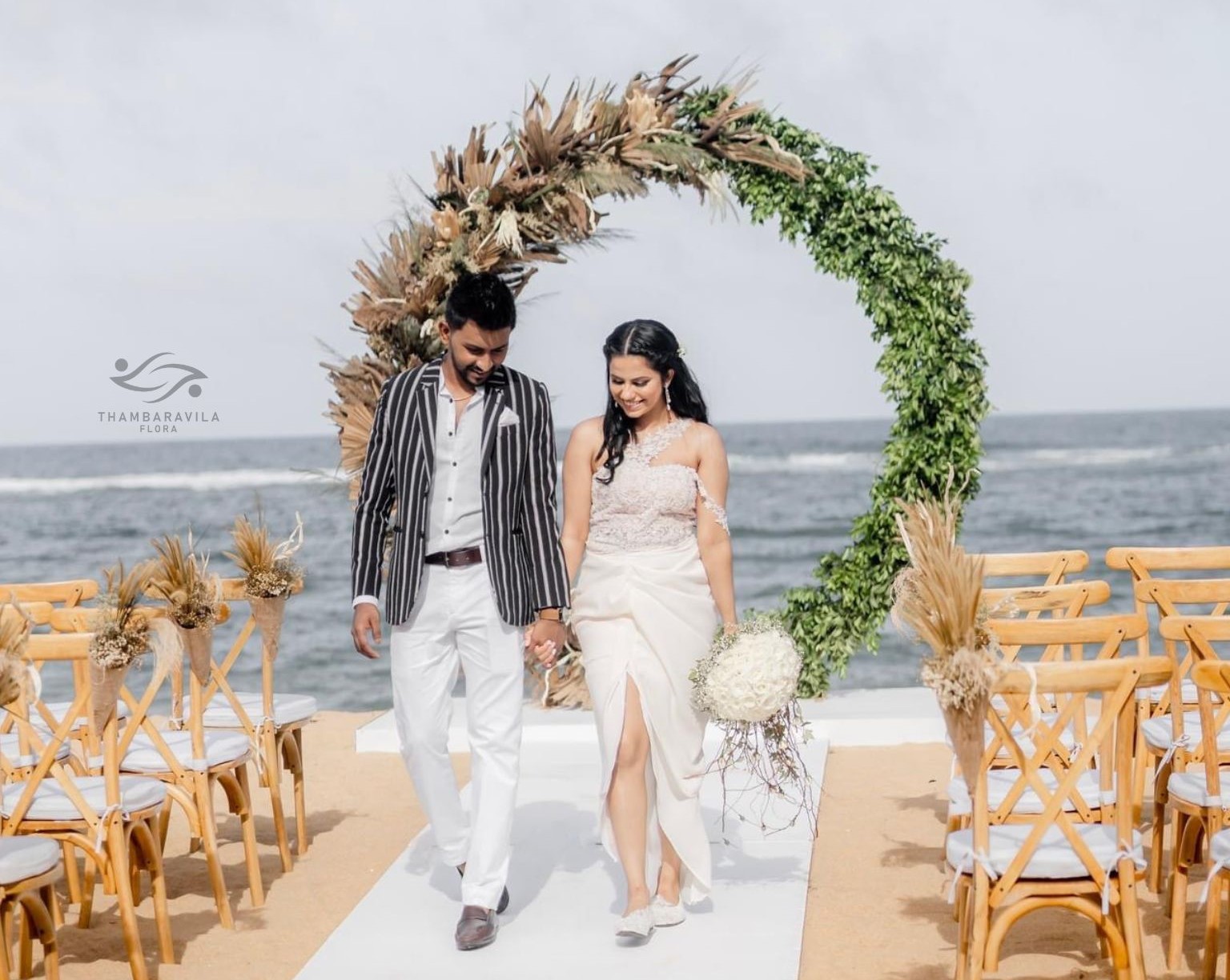 thambaravila flora beach wedding