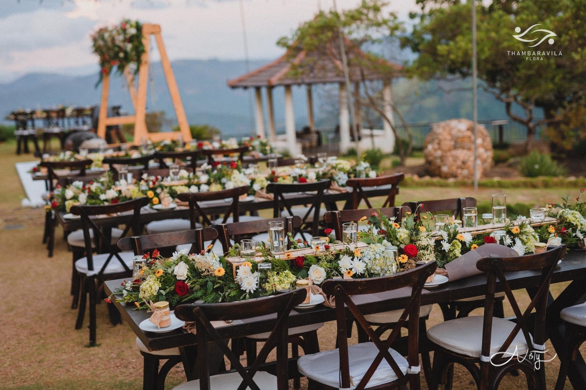 Services 10 thambaravila flora wedding set up